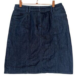 Jones New York signature women Blue Jean Denim Skirt size 4
